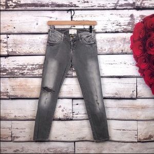 Current Elliott the crop skinny overcast distress